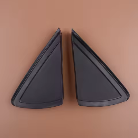 1 Pair Side Door Rearview Mirror Triangle Trims Covers 6R0853273A Fit for VW Polo MK5 601 603 6C1 6R