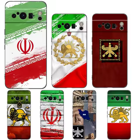 Map Art Iran flag Phone Case For Google Pixel 10 9 8 7 6 Pro XL 9A 8A 6A 7A 5G Soft Shockproof TPU B