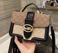 訂購/包順豐 美國  Coach Georgie  Monogram Bag 真皮 手袋 斜孭袋