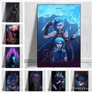 Anime League Of Legends Jinx Arcane Lux Missfortune Lol Poster Printing Decoration,No Frame Canvas P
