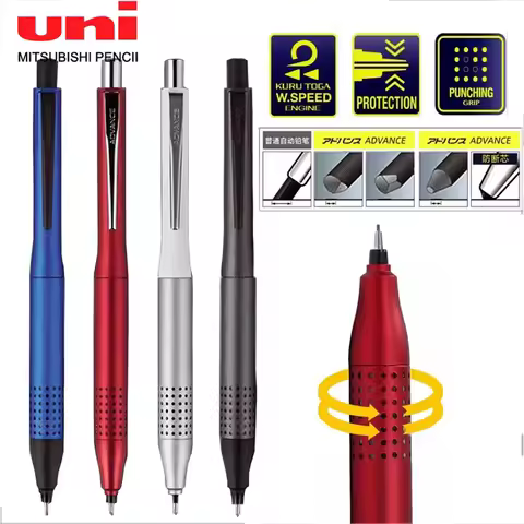 Uni Kuru Toga ADVANCE Mechanical Pencil M5-1030 Metal Rod Low Center Gravity Automatic Rotating Draw