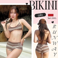 BIKINI RUNWAY Provocative Swimsuit 3-Piece Set Cover-Up Available In Sizes S-L | Weight 38-58 Kg. Y6