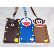 SG  Cartoon ezlink Cardholder Doraemon Rilakkuma Paul Frank Lanyard Luggage Tag for kids
