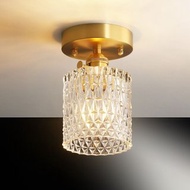 【塵年舊飾】懷舊銅製玻璃吊燈PL-1746附LED 6W燈泡