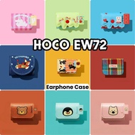 READY STOCK!For HOCO EW72 Case Cute Cartoon Textile Crafts Earphone Case Casing Cover