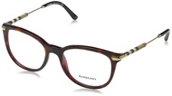 BE 2255Q 3657 Havana Bordeaux Plastic Square Eyeglasses, 51-18-140