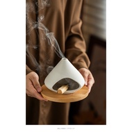 < Incense Burner > Holy Wood Sage Burning Tray Chimney Sage Incense Burner Smoked