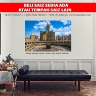 [ POS 1-2 HARI ] Self Adhesive Wallpaper Kaabah wallsticker kaabah gambar kaabah gambar mekah wallpa