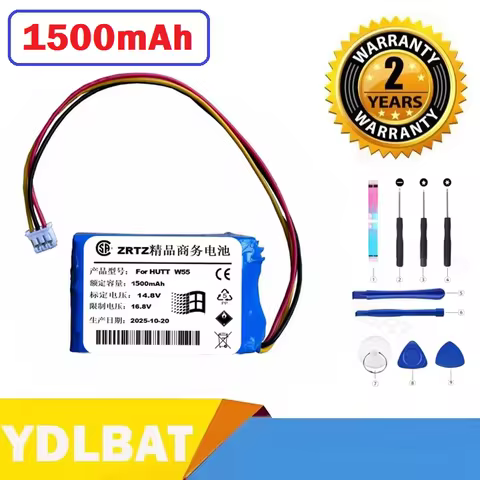 1500mAh for HUTT DDC55 DDC5 W55 W66 G104 DDC51 Window Cleaning Robot Glass Washing Vacuum Cleaner Wa