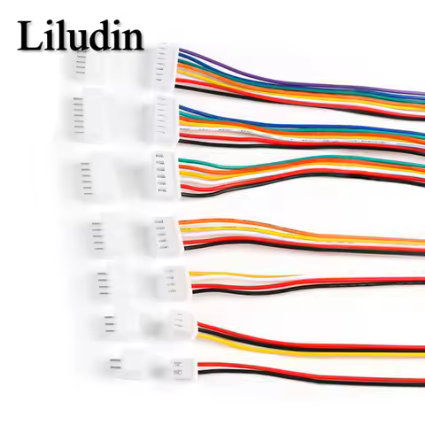 10Sets JST XH2.54 XH 2.54mm Wire Cable Connector 2/3/4/5/6/7/8/9/10 Pin Pitch Male Female Plug Socke