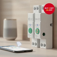 For TUYA 63A WiFi/Zigbee Smart MCB Circuit Breaker with Over Current and Under Voltage Protection,  