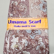VOAL OSAKA MOTIF METAL LOGO UMAMA SCARF HIJAB SEGI 4 UKURAN STANDART 110X110 KERUDUNG PERSEGI BERCOR