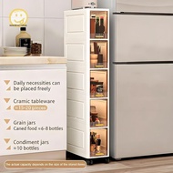 Sunshineshop Foldable Storage Cabinet Bathroom Organizer Slim Cabinet Organizer Rack Pantry Cabinet 