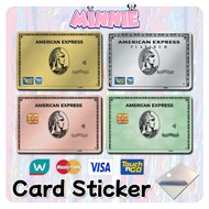 [ AMEX CARD ] Touch n Go Card Sticker TNG Card / Watsons Card / ACCESS Card / MASTER / VISA / CREDIT