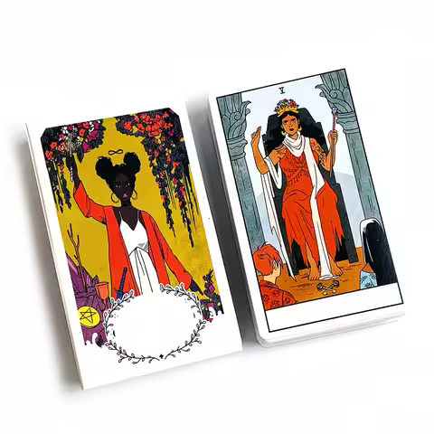 Tarot Deck English Version Tarot Card Deck Board Game Fate Divination For Women Girls Playing Board 