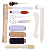 [TWILIGHT] 23Pcs Bookbinding Starter Tools Kit Bone Folder Paper Ruler Sewing Supplies