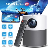 Portable Mini Projector 4K Ultra HD Android 9.0 2.4G/ 5G WIFI and Bluetooth Home Cinema Wireless Mirroring Screen Smart Projector for Phone