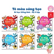 Book - Creative coloring for children learning English - Complete set of 6 Books for children 3 - 6 