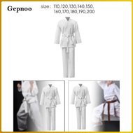 Gepnoo Karate Uniform Set of Karate Costumes Multifunctional Elastic Belt Long Sleeves Long Karate K