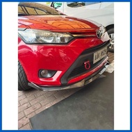 ◈ ☁ ∴ Vios Gen 3 CARBON DESIGN  Front Bumper Chin Double Blade