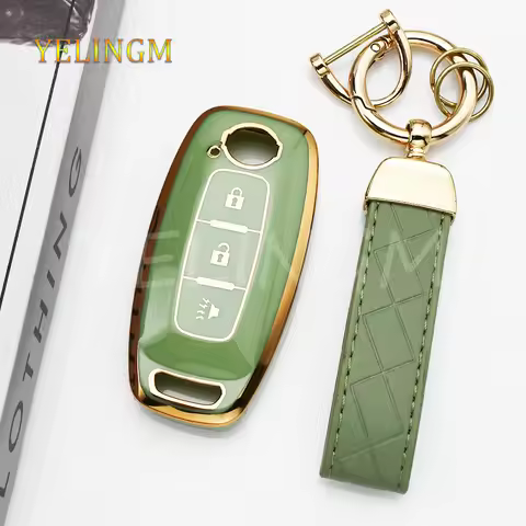 3 Buttons Soft TPU Car Key Case For Nissan Rouge Kicks Pathfinder j12 Ariya Altima Rogue Qashqai Blu