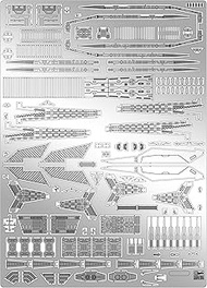 Hasegawa Macross SDF-1 Macross Fortress Ship Detail Up Etching Parts for 1/4000 Scale Plastic Model 