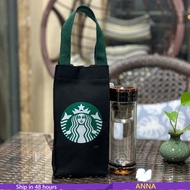 【anna】Starbucks Canvas Water Bottle Bag Thermos Mug Tote Bag