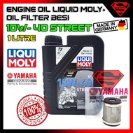 ENGINE OIL LIQUI MOLY 10W40 SEMI SYNTHETIC + OIL FILTER BESI YAMAHA LC135 / Y15 / FZ150 / SRL 115 / R15 FI