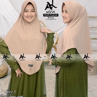 [ BISA COD ] Alwira.outfit jilbab instan size L original by Alwira - S