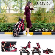 [Lengthened Sleeping Position] High Landscape Baby Stroller Baby Stroller Umbrella Car Lightweight F