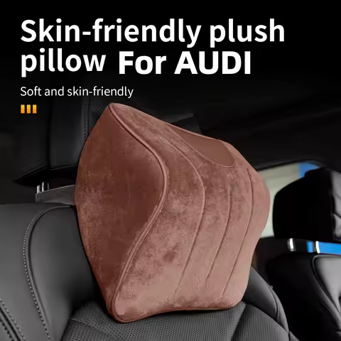 For AUDI a3 8p 8v a4 b6 b7 b8 b9 a6 c6 c7 c8 q3 q5 a1 a5 8R FY Luxury Plush Car Neck Pillow Breathab