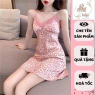 Women's sexy 2-piece nightgown set in soft fabric, luxurious two-piece dress - Like Boutique