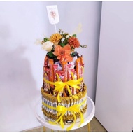 Snack Tower / Cake Snack/ Kado Sempro/ Kado Ulangtahun/ Jajan Bentuk