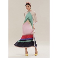 Nessa satin graphic kaftan