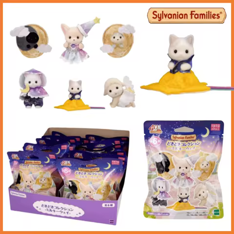 Original Japan Sylvanian Families Night Series Action Forest Family Anime Familias Sylvanian Lucky A