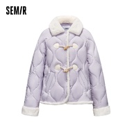 Semir Parka ขนกระต่ายเทียมผู้หญิงเสื้อปาร์เกอะคอตตอนหลวมอ่อนหวานมี2023ใหม่สำหรับฤดูหนาว