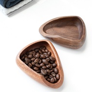 [Special Offer] Coffee Bean Scale Bean Plate Walnut Bean Plate Retro Outdoor Hand-Brewed Italian Cof
