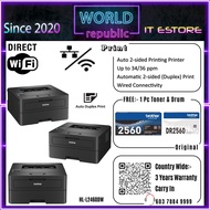 Brother Single Print Auto Duplex Monochrome Laser Printer  - HL-L2460DN ( Network ) HL-L2460DW Wirel