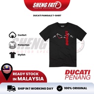 DUCATI PANIGALE T-SHIRT Casual Wear Riding Shirt Baju Motor Cotton Shirt Ducati Official Merchandise