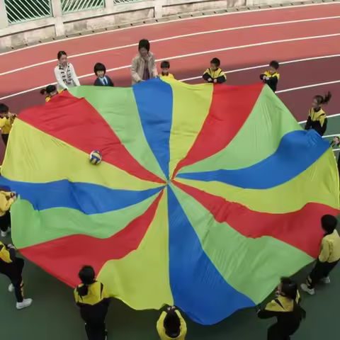 2-4M Kids Play Parachute Rainbow Outdoor Children Games Fun Playground Kindergarten School Group Exe