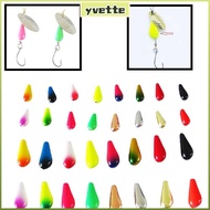 YVE 10pcs Fishing Beads, 10pcs Pack Hole Design Spinnerbait Making Supplies, Versatile 1.6g 5g Weigh