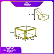 KOTAK CINCIN KACA/ BEKAS HANTARAN TUNANG/ JEWELLERY BOX/ GLASS ORGANIZER/ BEKAS CINCIN KAHWIN/ GLASS