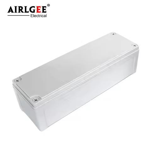 Plastic case 250x80x70 rectangular inlet and outlet junction box can open IP67 outdoor waterproof bo