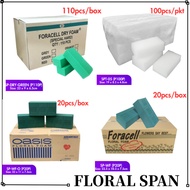 [BORONG] SPAN BUNGA TAK BERHABUK/ SPAN KERING/ FLOWER FOAM/ FLORAL FOAM/ SPAN PUTIH/ SPAN BOUQUET/ S