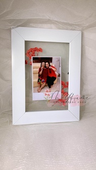 Pressed Flower Frame Bingkai Foto Dried Flower Bunga Kering Untuk Kado Custom Double Glass Kaca Akri