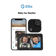 Ellie Baby Car Monitor - Dual-Baby View w/5-inch 1080P LCD Monitor Smart Face Tracking