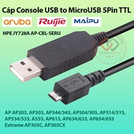 Aruba Console USB to Micro USB 5Pin HPE JY728A AP-CBL-SERU Cable 1.5M long, Router series, Wireless 