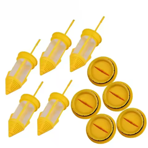 1pc Dental Suction Filter Cartridge with Protective Lid Prevents Pipeline Clogging for Dental Chair 