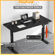 Height Adjustable Table 140CM Standing Desk With 4 Memory Height Computer Table 100cm/120cm Table