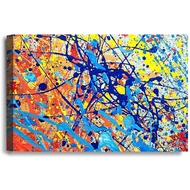 Abstract Jackson Pollock Style Artwork Giclee Print on Canvas Wall Art for Home Decor